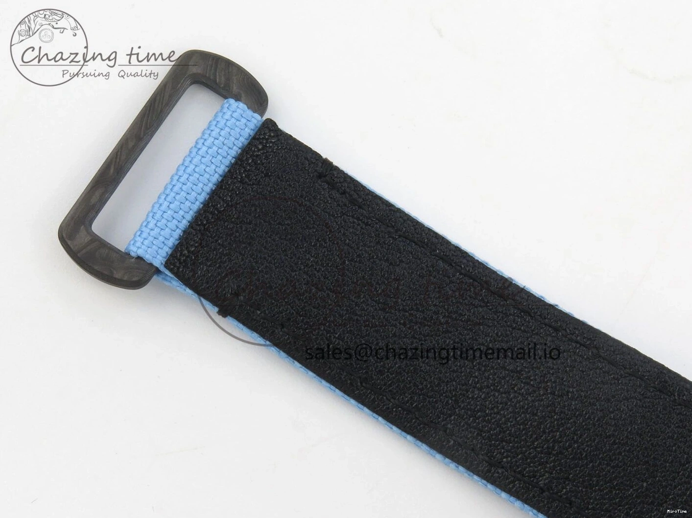 MiroTime 0403 Attractive Daytona DIW Carbon Case and Bezel DIWF Edition Black Dial on Blue Nylon Strap A 71